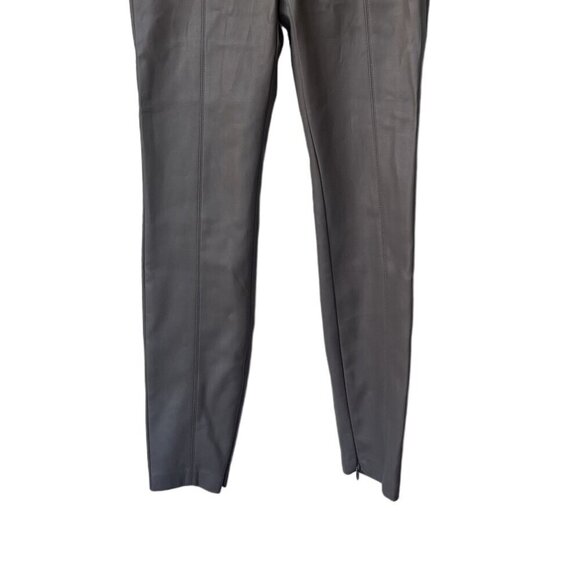 Zara Womens Pants Size M Camel Brown Faux Leather High-Rise Ankle Skinny Legging - Picture 6 of 12